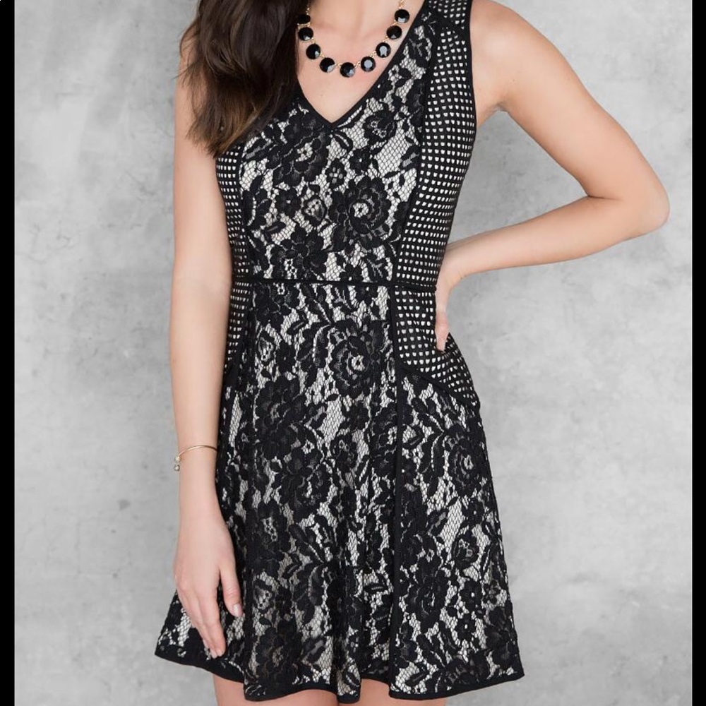 Black lace dress